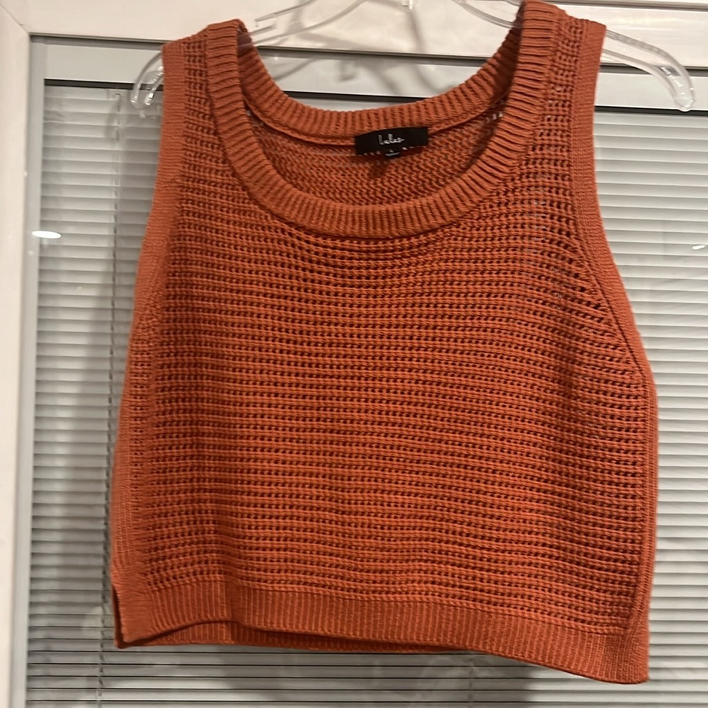 Lulus Crop Top Nwot, Rust In Color, Size L, Beaut… - image 5